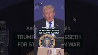 Trump claimed that Pete Hegseth said, 'let's do it', when asked about striking Iran 😳