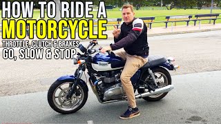 How To Ride A Motorcycle  Clutch Control and Brake  Take Off and Stop