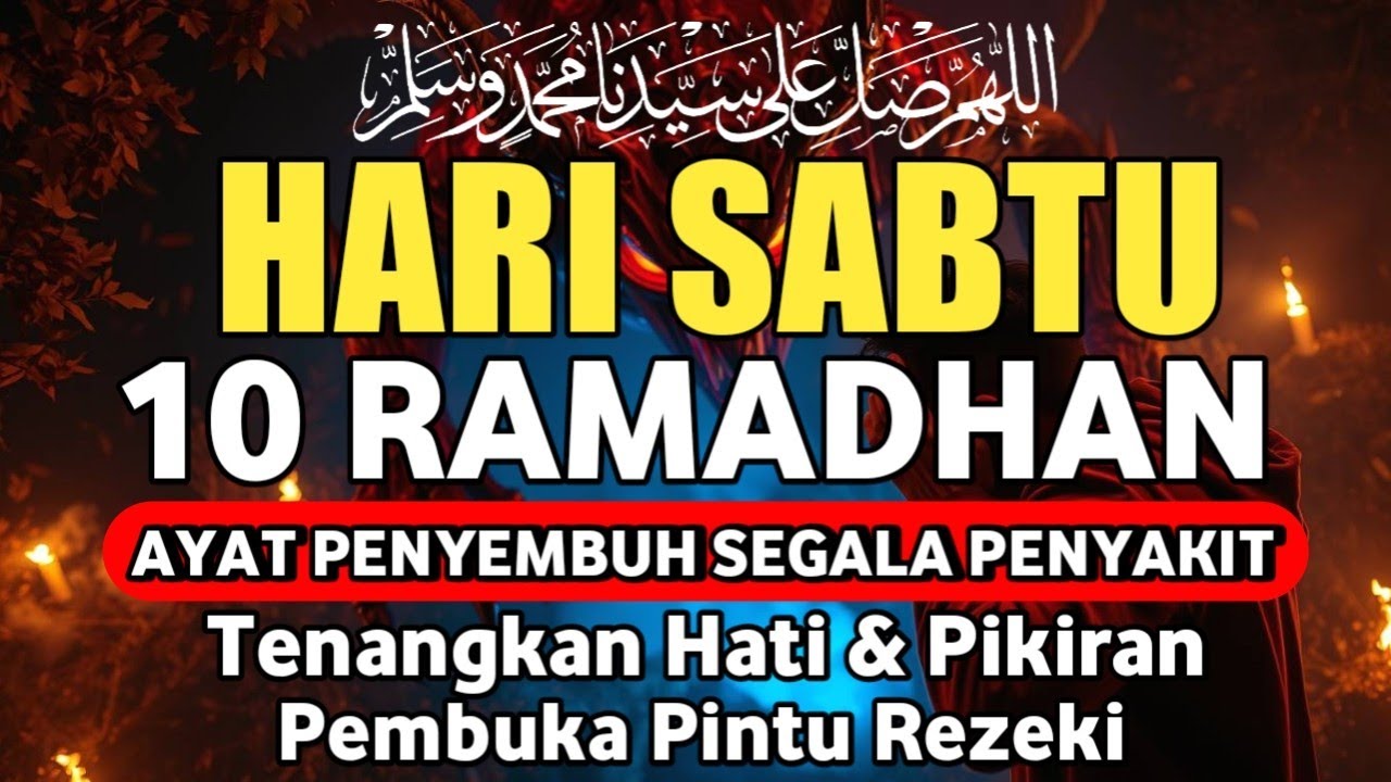 MALAM SABTU 10 RAMADHAN DOA PENYEMBUH SEGALA PENYAKIT,INSYAALLAH SAKIT DITUBUHMU SEMBUH,Alaa Yasser