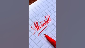 Ahmed Name Calligraphy #jafarartgallery #art #calligraphyfonts