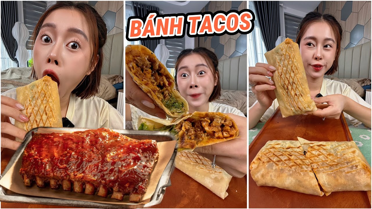 Bánh Tacos Và Sườn Nướng Nam Vlog - Quá Dễ Với Thoa !!