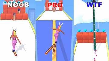 NOOB vs PRO vs HACKER vs GOD in High Heels!  - Perfect LEVEL in High Heels! - Gameplay Android, Ios