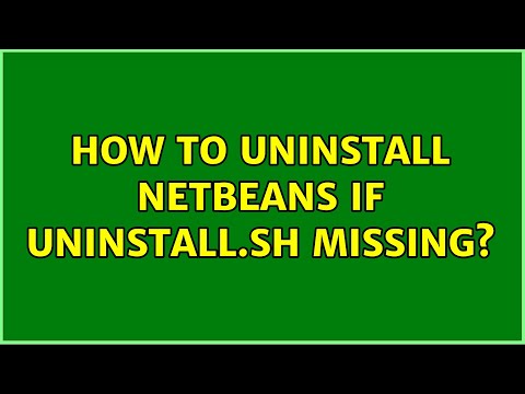 Ubuntu: How to uninstall netbeans if uninstall.sh missing?
