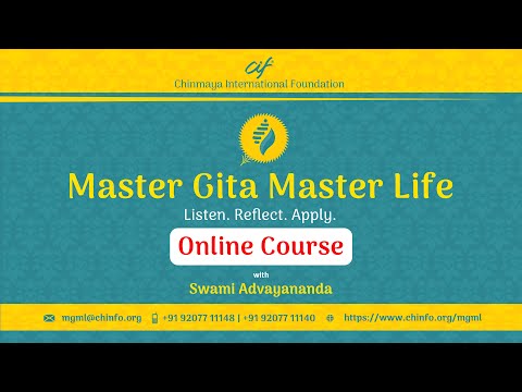 Promo | Master Gita Master Life – A unique programme for an in-depth study of the Bhagavad Gita