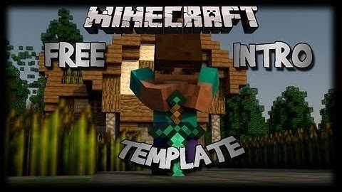 FREE BLENDER Intro Template: 2in1 3D Minecraft Blender Intro Template #43 + Tutorial
