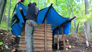 Read it in one go: A man spent three days building the warmest underground shelter in the wild, an