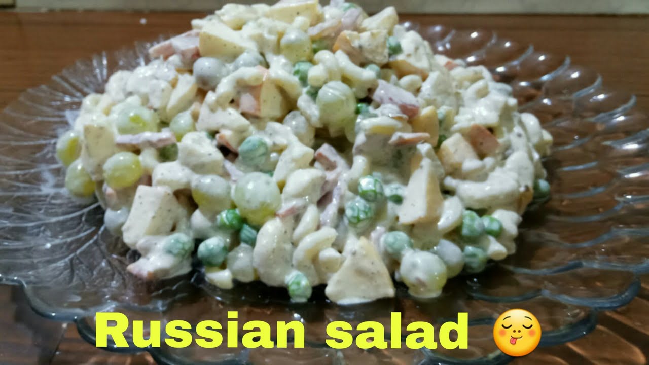 Russian salad recipe Delicious healthy Russian salad recipe YouTube