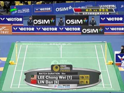 2011 Korea Open MS Final Lin Dan VS Lee Chong Wei