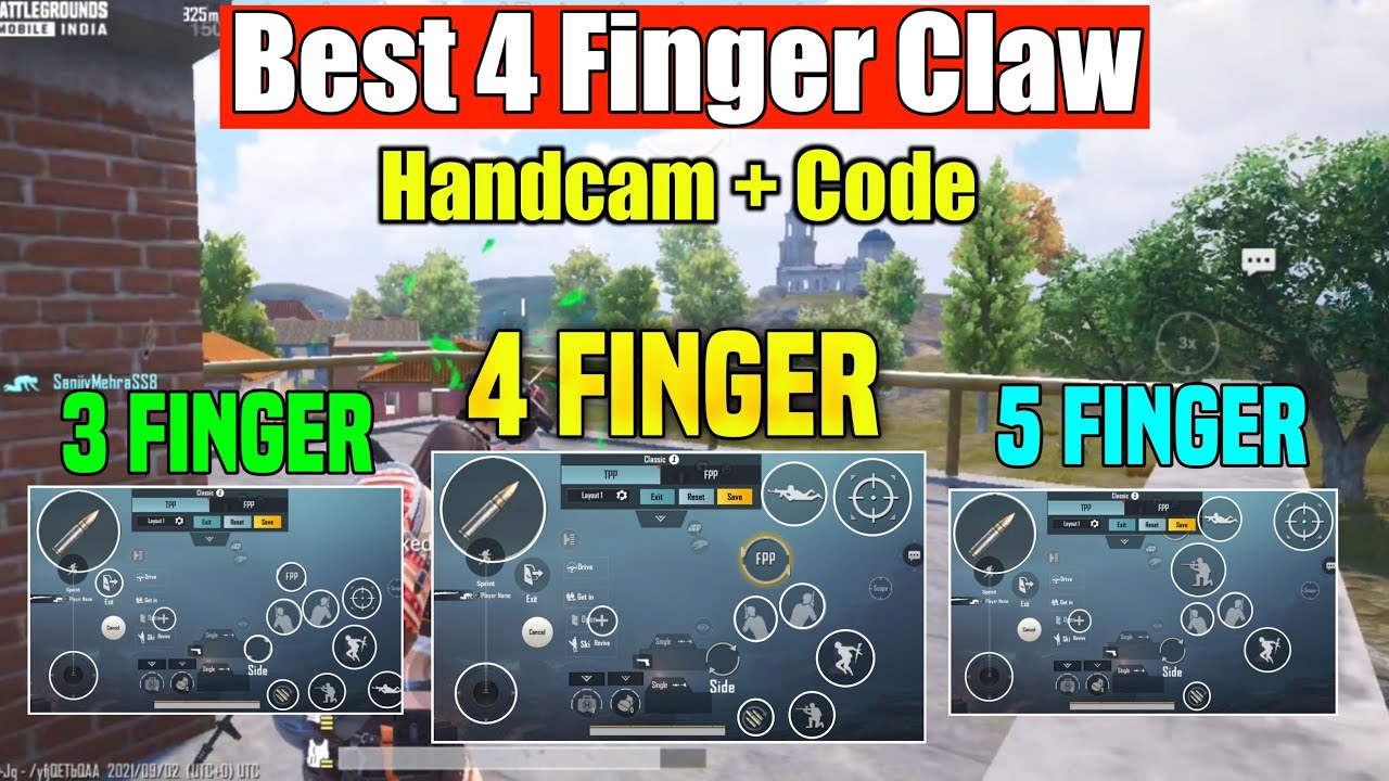 Best 3, 4 & 5 Finger Claw Pubg Mobile With Gyroscope With Control Code ...
