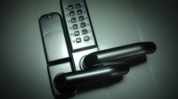 Mechanical Door Lock Digital Code Password Pin Push Button Keyless Lever Handle