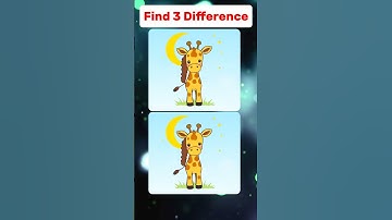 Challenge Accepted? Find the 3 Differences NOW!🥸🔥#findthedifferences #iqtest #quiz