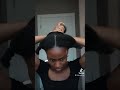 SLEEK LOW BUN ON 4C HAIR WITHOUT GEL #lowbunhairtutorial #sleeklowbun #4chairlowbun #cleangirllowbun