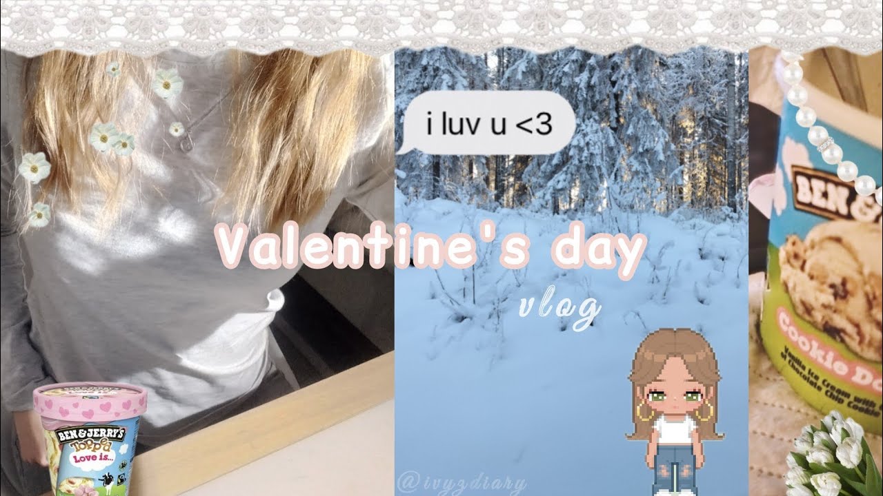 Valentine's day [vlog] 💗 | ice cream, cards, spending time with family 