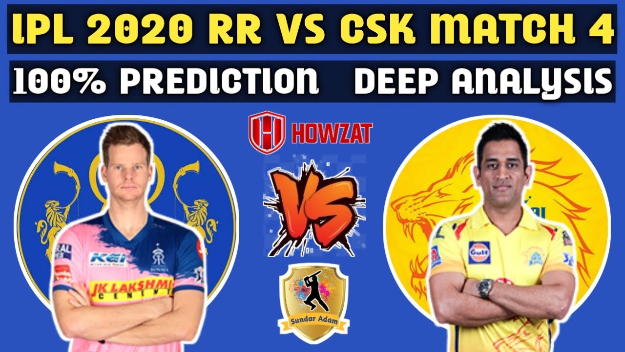 RR VS CSK 4th t20 team | Rajasthan Royals Vs Chennai Super Kings Match Preview