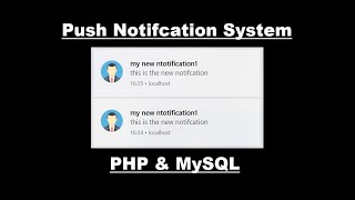 Push Notification Syestm | PHP Projects