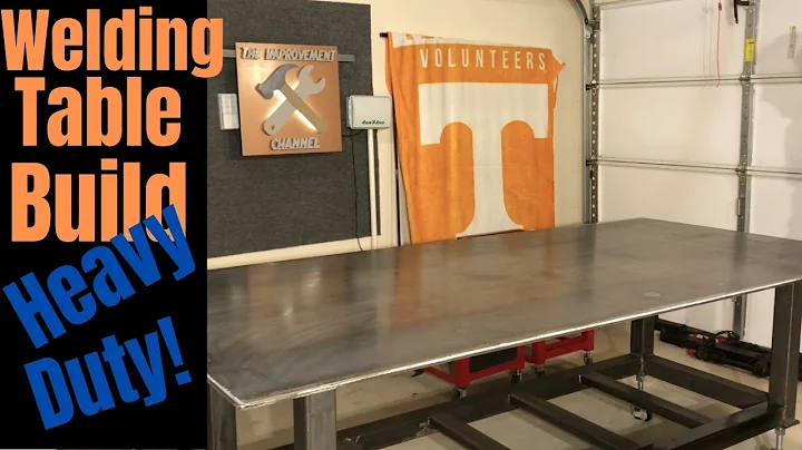 How to Build a Simple Heavy Duty Welding Table on a Budget Adjustable Legs w/ Casters | 4x8x1/2 Top - DayDayNews