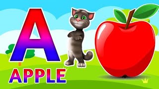 The letters A for apple flipbook scroll #LearnAtoZscroll