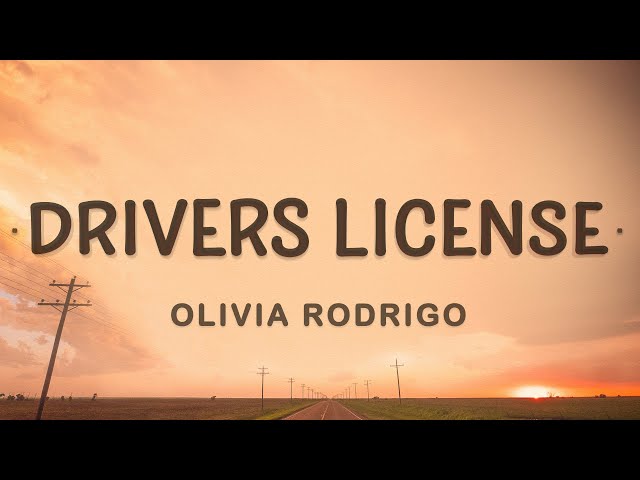 Olivia Rodrigo - drivers license (Lyrics) class=