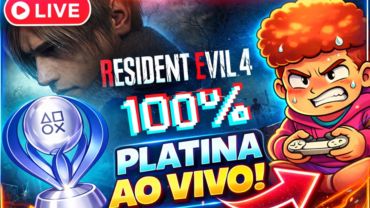 MARATONA REQUIEM - PLATINA RESIDENT EVIL 4 REMAKE - Somente PISTOLA, SEM SE CURAR E SEM MERCADOR