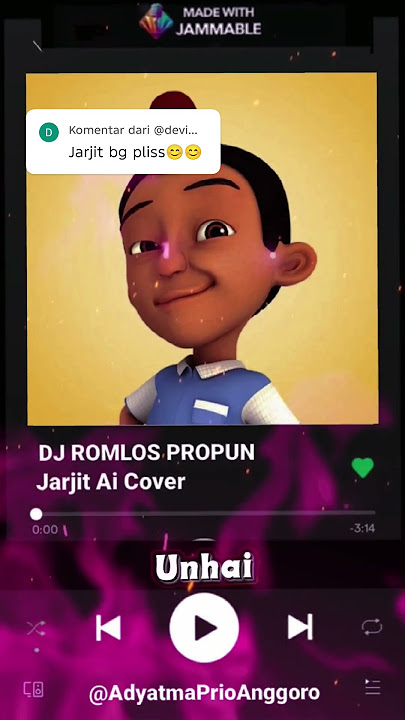 Lirik Lagu Dj Romlos Propun Cover Jarjit 🤓😱 #jarjitaicover #jarjit   #djromlospropun