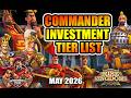 Commander Investment Tier List Field Commanders May 2026 Rise Of Kingdoms 