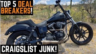 My Top 5 Deal Breakers Buying Used Motorcycles on Craigslist: How To Avoid Garbage Deals