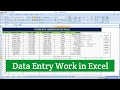 Data entry using form in microsoft excel  data entry in excel