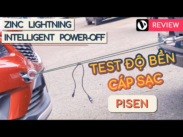 Trải nghiệm và test độ bền cáp sạc Pisen Lightning ZINC Intelligent Power-Off