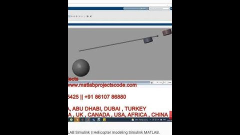 How to do a Helicopter simulation using MATLAB Simulink _ Helicopter modeling Simulink MATLAB