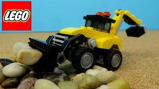 Lego Backhoe Dump Truck Telehandler Construction Vehicles