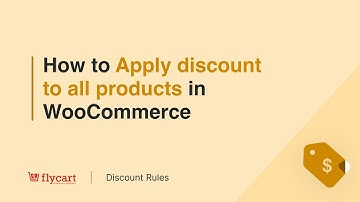 How to Apply discount to all products in WooCommerce?