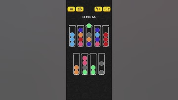 Ball Sort - Color Puzzle Game - Level 45 - Walkthrough SOLVED by RobotPlayer AI!!!
