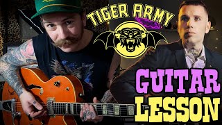 Psychobilly Guitar Lesson - Tiger Army - Cupid&#39;s Victim - Rockabilly - Punk Chords &amp; Licks