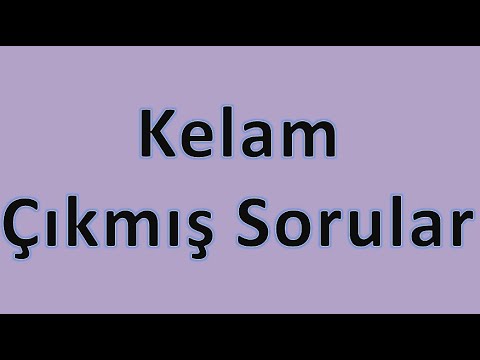 2) Kelam Çıkmış Sorular Konu ve Soru Analizleri  İkinci Bölüm