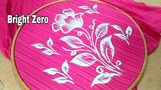 Silver painting | How to do Silver Painting on Fabric | Painting | Fabric painting on clothes