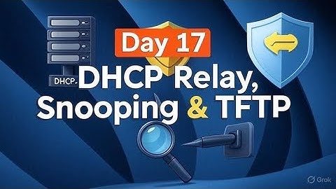 DHCP Relay Agent, Snooping & TFTP | CCNA Tutorial