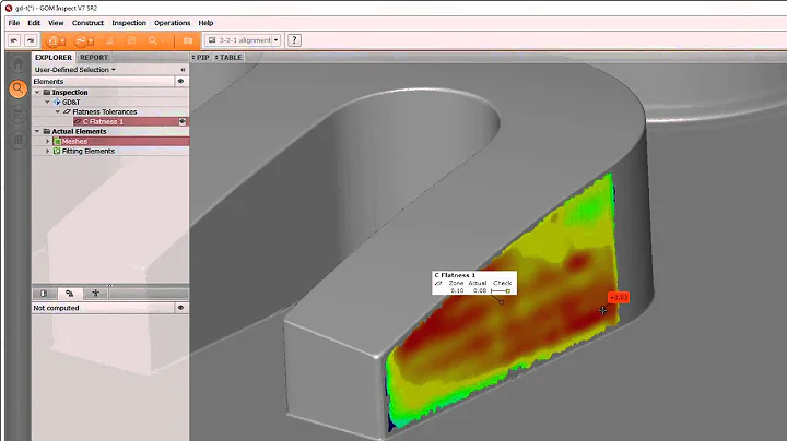 V7.5 SR2 - GD&T Analysis (ATOS Blue Light 3D Scanner Data and Software)