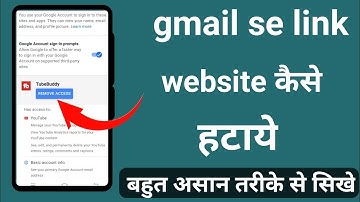 How to remove a website linked to Gmail? How to remove any app or website logged in to Gmail?