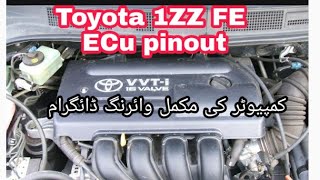 Toyota 1ZZ FE 3ZZ FE 2004 Engine ECU wiring diagram