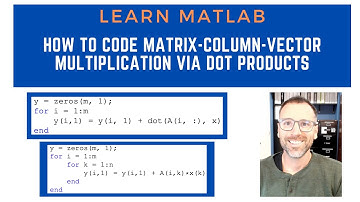 How to code matrix-column-vector multiplication using dot products