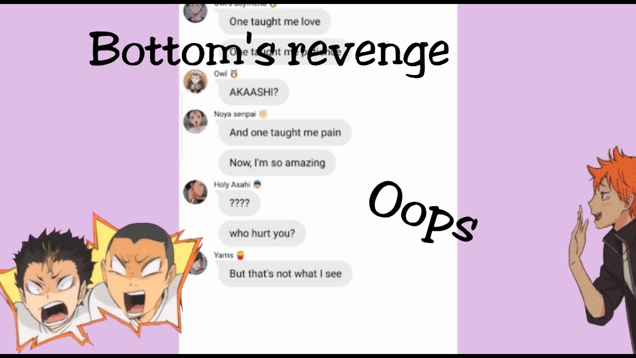 Bottom's revenge time | haikyuu lyric pranks | thank u next