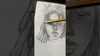 Draw dread locks with me #art #shading #drawing