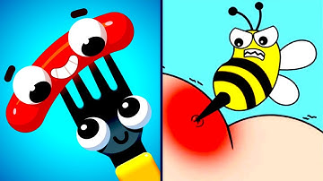 Fork N Sausage vs Tricky Brain Story 🍴🌭🧠🌀 Walkthrough Max Levels Gameplay (Android iOS) DF90BN