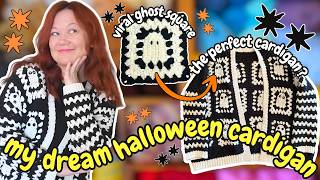 Crocheting The Perfect Ghost Granny Square Cardigan! | Cozy Crochet Vlog