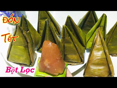 Video BÁNH ÍT- Làm Bánh ít Bột Lọc kiểu mới Nhân Dừa Vị Gấc-... - youtube
