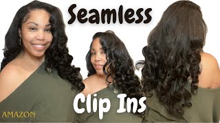 SEAMLESS CLIP INS| NO BRAIDS |EASY INSTALL| LASHEY HAIR