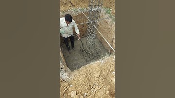 Vibrating the Concrete for avoiding cavities or honeycomb-like spaces