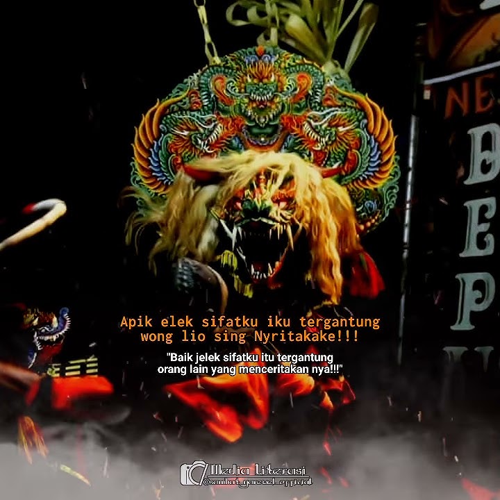 Story WA 30 detik barongan devil's