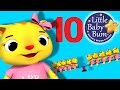 Ten Little Animals | Numbers Song | Nursery Rhymes | by LittleBabyBum!