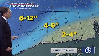 FORECAST: Winter Storm Abel brings round 2 of snow tonight